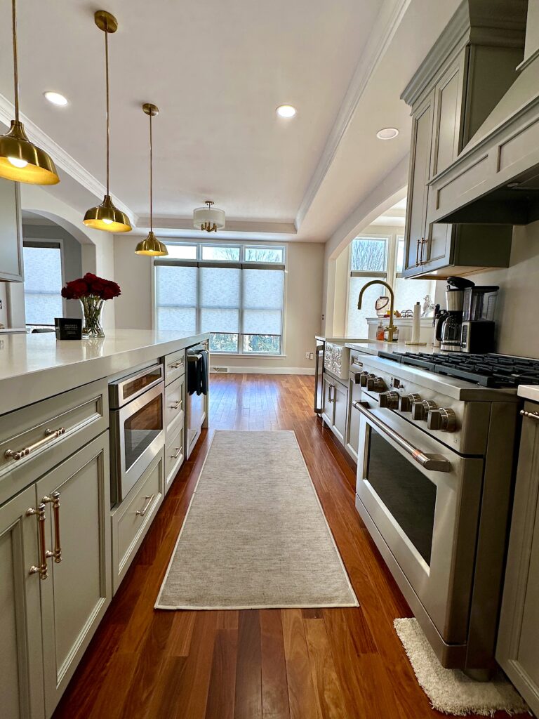 ceramic coating applied to a luxury kitchen with granite countertops