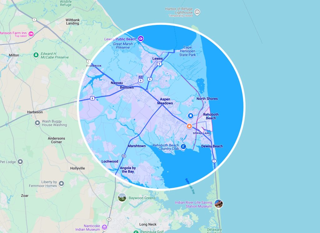 Coastal Shield service area